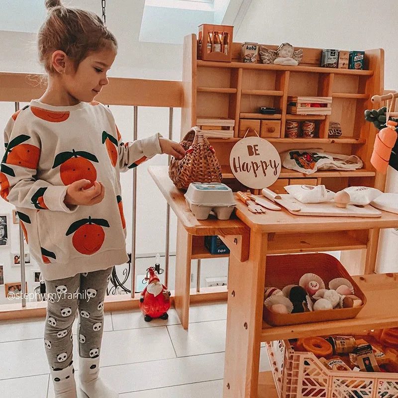 Pattern Kids Cotton Sweatshirt