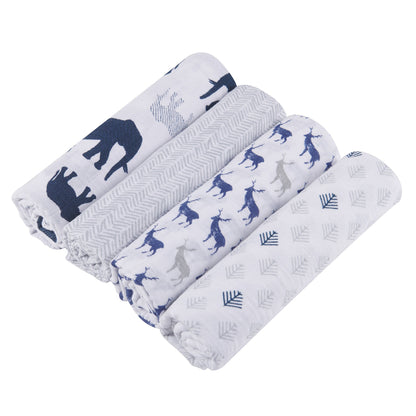 Cotton Muslin Swaddle - In the Wild 4PK