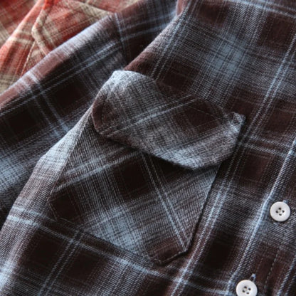 Kids Hooded Plaid Shirt – Long Sleeve Button-Up Jacket