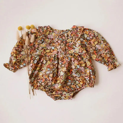 Baby Girl Clothes For 0-2Y Spring Soft Cotton Newborn Baby Girl Long Sleeves Romper Fashion Infant Clothing