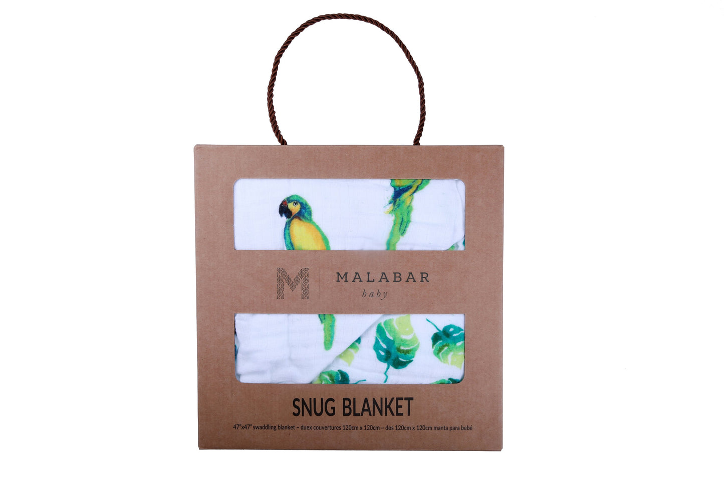 Organic Cotton Muslin Blanket - Parrots