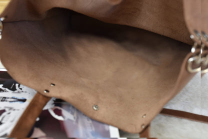 Paseo Tote – Genuine Leather Caramel Handbag