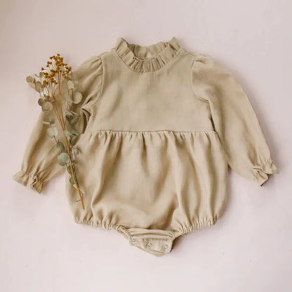 Baby Girl Clothes For 0-2Y Spring Soft Cotton Newborn Baby Girl Long Sleeves Romper Fashion Infant Clothing