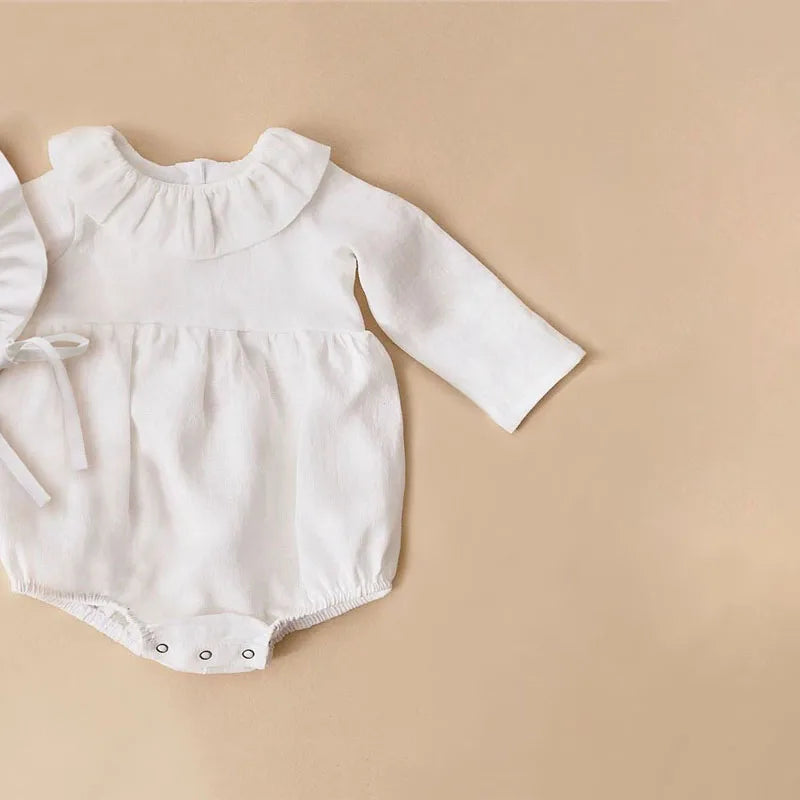 Baby Girl Clothes For 0-2Y Spring Soft Cotton Newborn Baby Girl Long Sleeves Romper Fashion Infant Clothing