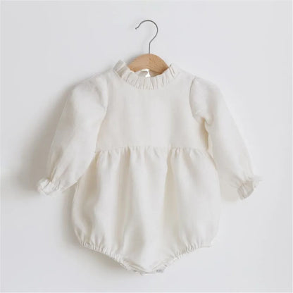 Baby Girl Clothes For 0-2Y Spring Soft Cotton Newborn Baby Girl Long Sleeves Romper Fashion Infant Clothing