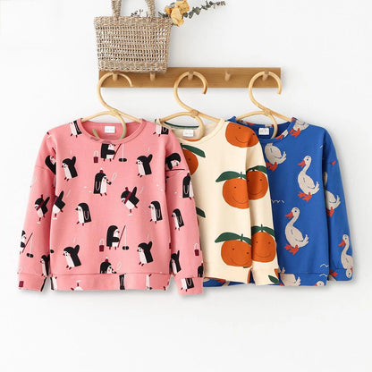 Pattern Kids Cotton Sweatshirt