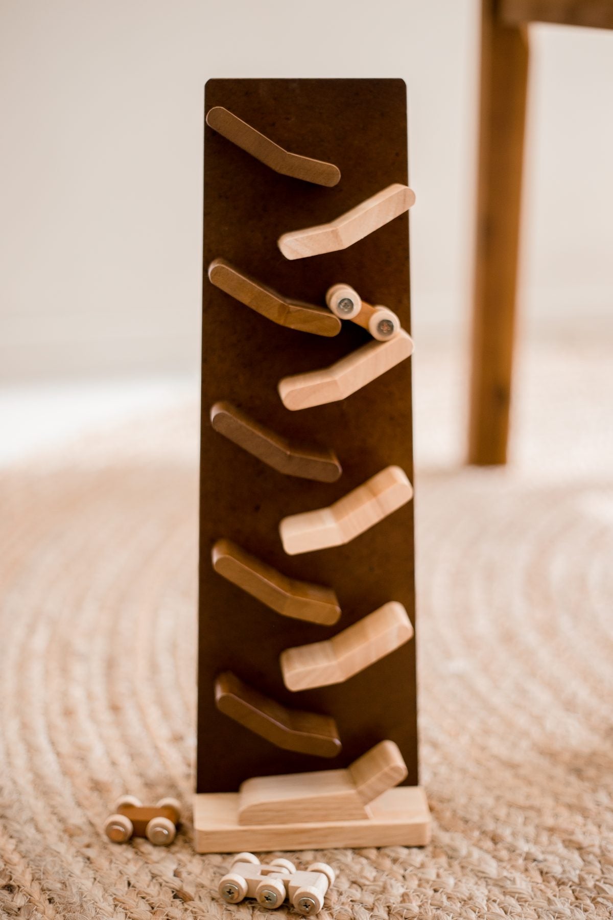 Wooden Zig Zag Racing Cars