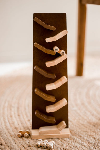 Wooden Zig Zag Racing Cars