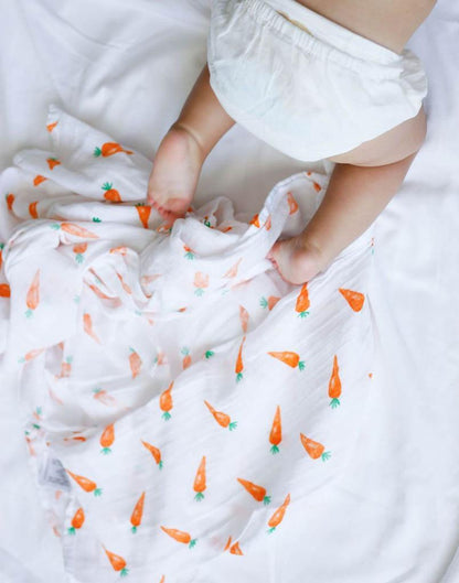 Organic Swaddle Set - First Foods (Avocado + Carrot)