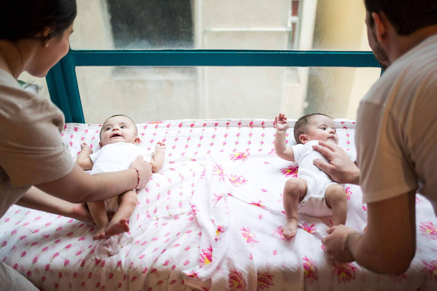 Organic Swaddle Set - Enchanted Garden (Magical Lotus + Flower Bud)