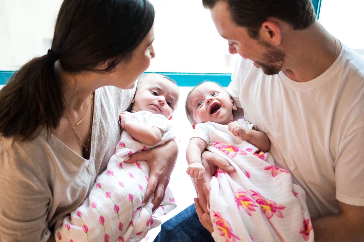 Organic Swaddle Set - Enchanted Garden (Magical Lotus + Flower Bud)