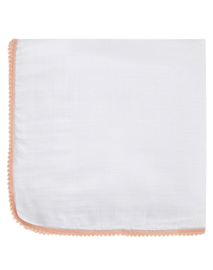 Bamboo & Cotton Pom Pom Swaddle