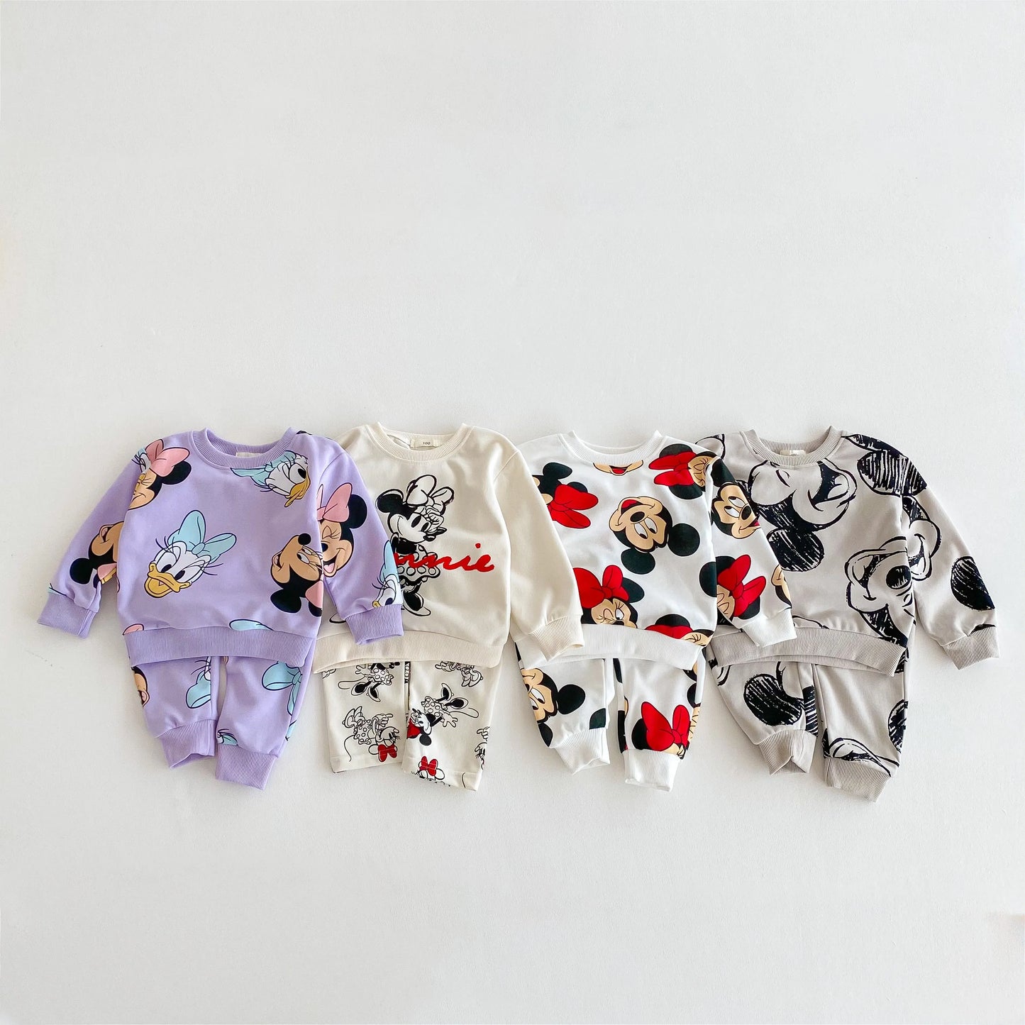 Disney Cartoon Sweatshirt Set