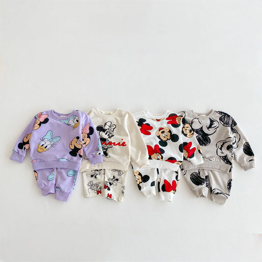 Disney Cartoon Sweatshirt Set