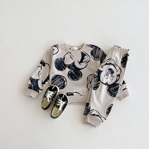 Disney Cartoon Sweatshirt Set