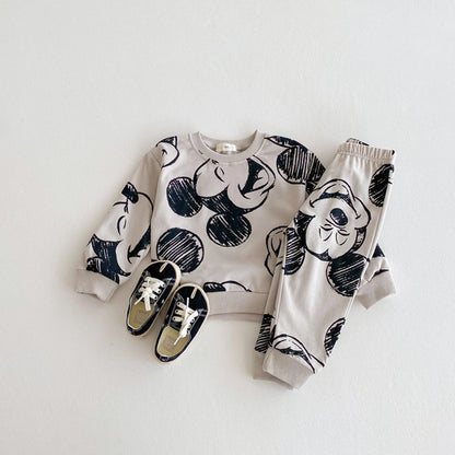 Disney Cartoon Sweatshirt Set