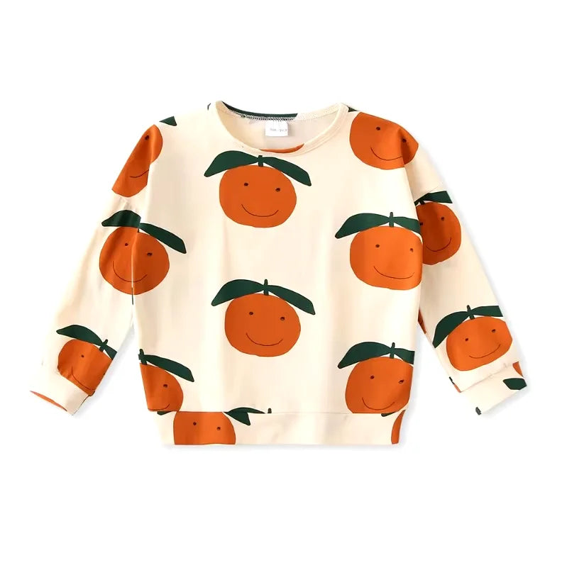 Pattern Kids Cotton Sweatshirt