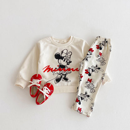 Disney Cartoon Sweatshirt Set