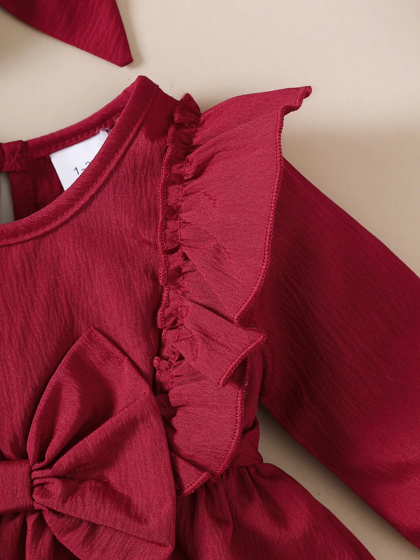 Baby Girl Christmas Dress – Ruffles, Bow & Holiday Magic