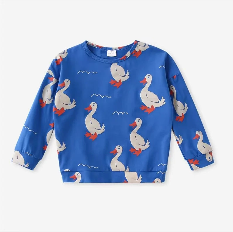 Pattern Kids Cotton Sweatshirt