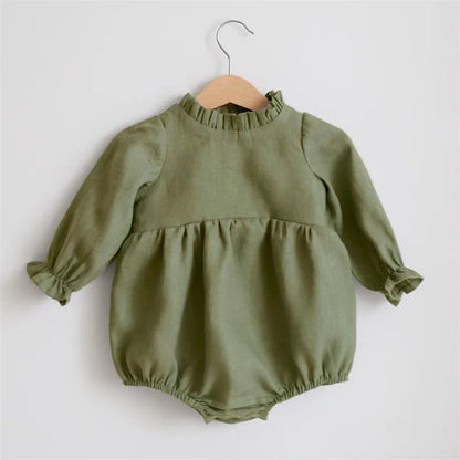 Baby Girl Clothes For 0-2Y Spring Soft Cotton Newborn Baby Girl Long Sleeves Romper Fashion Infant Clothing