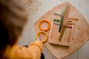 Wooden Sorting Ring Toss