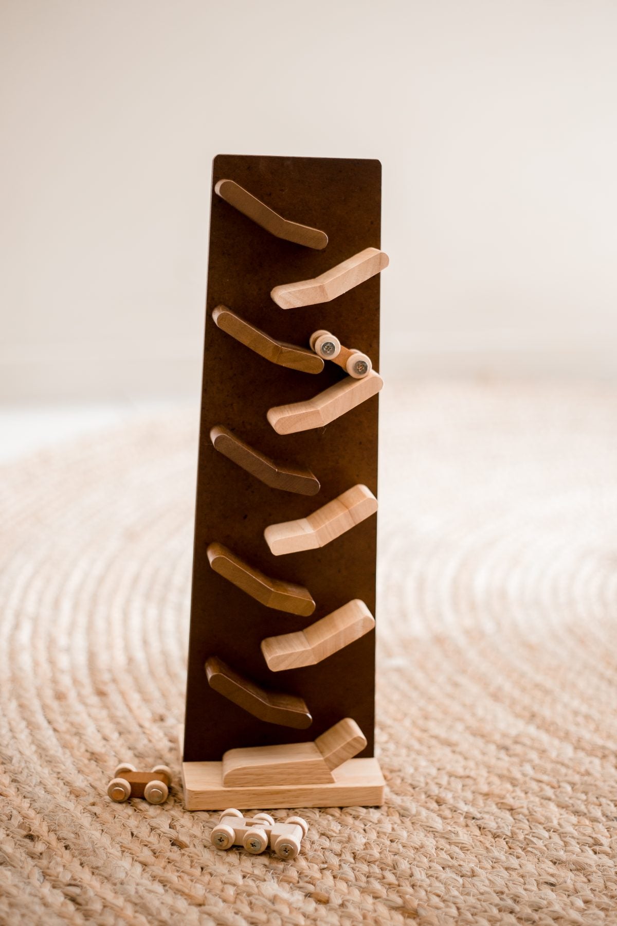 Wooden Zig Zag Racing Cars