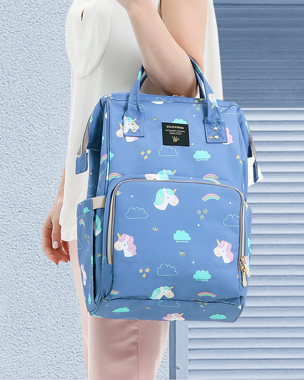 Print Pattern Diaper Bag Backpack
