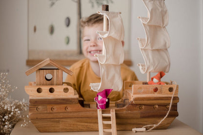 Wooden Play Pirate Ship