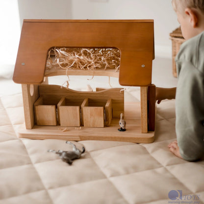Wooden Play Horse Stable