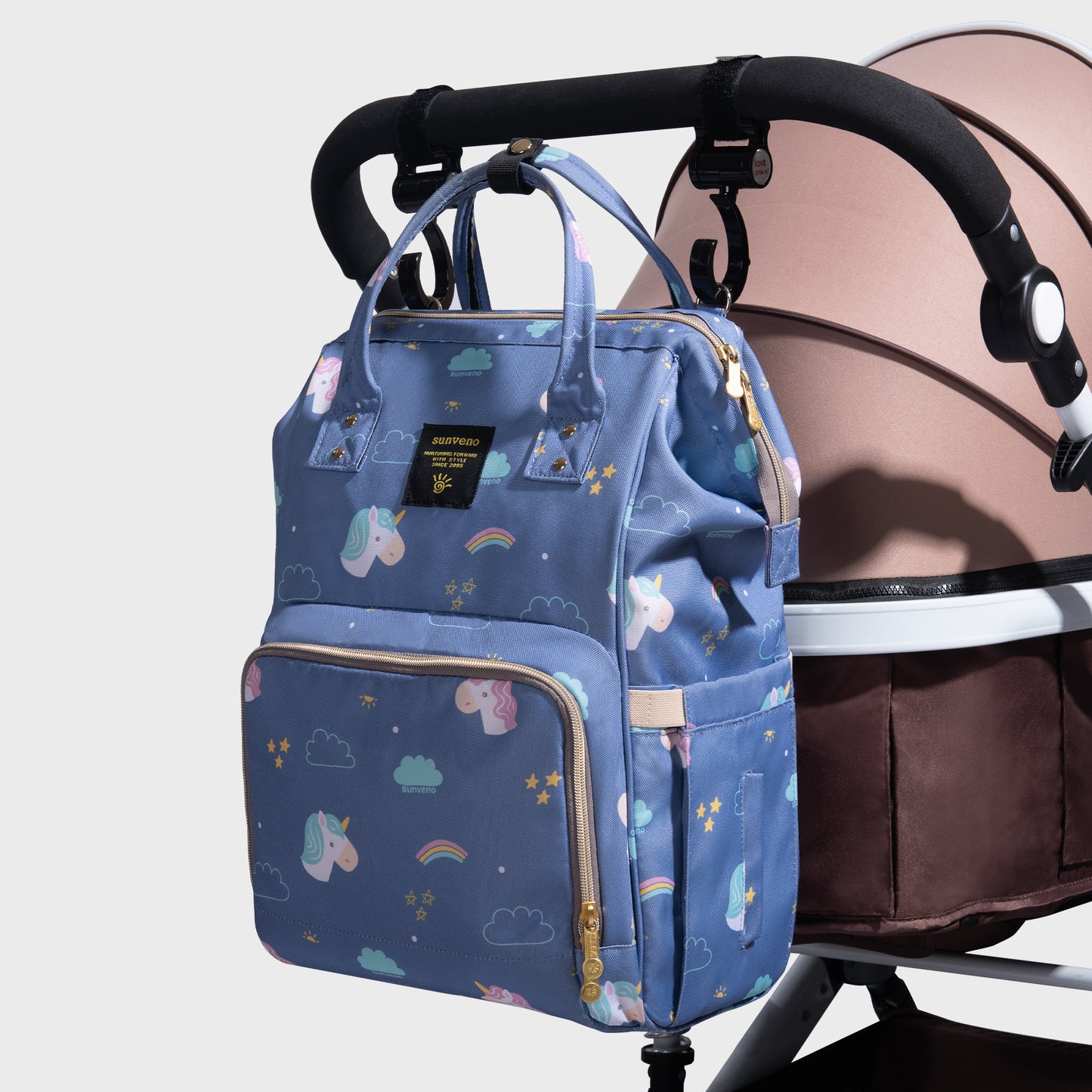 Print Pattern Diaper Bag Backpack