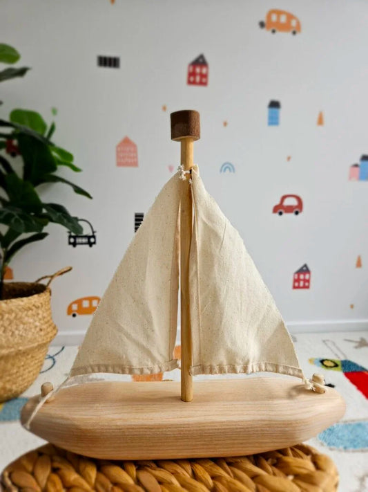 Wooden EcoVoyager Recycled Tree Sailing boat