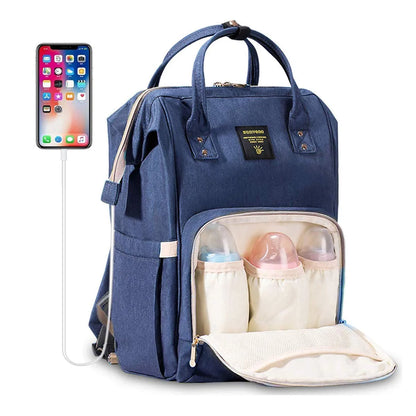 Print Pattern Diaper Bag Backpack
