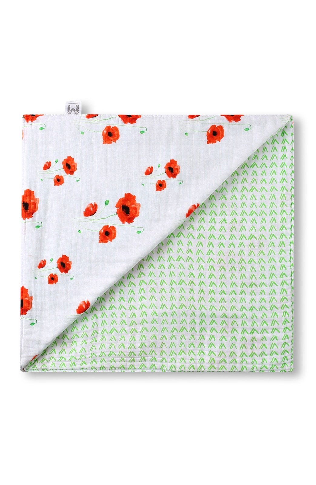 Organic Cotton Muslin Blanket - Poppy