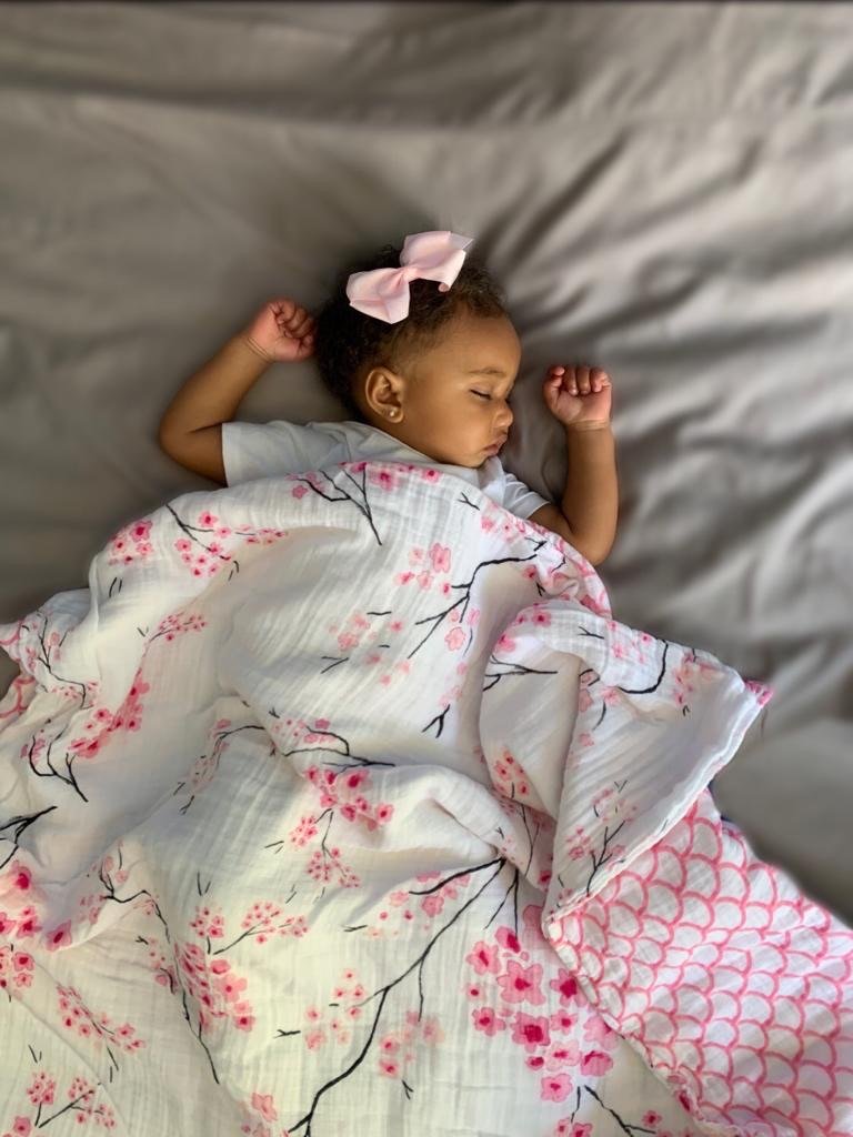 Organic Snug Blanket - Cherry Blossom