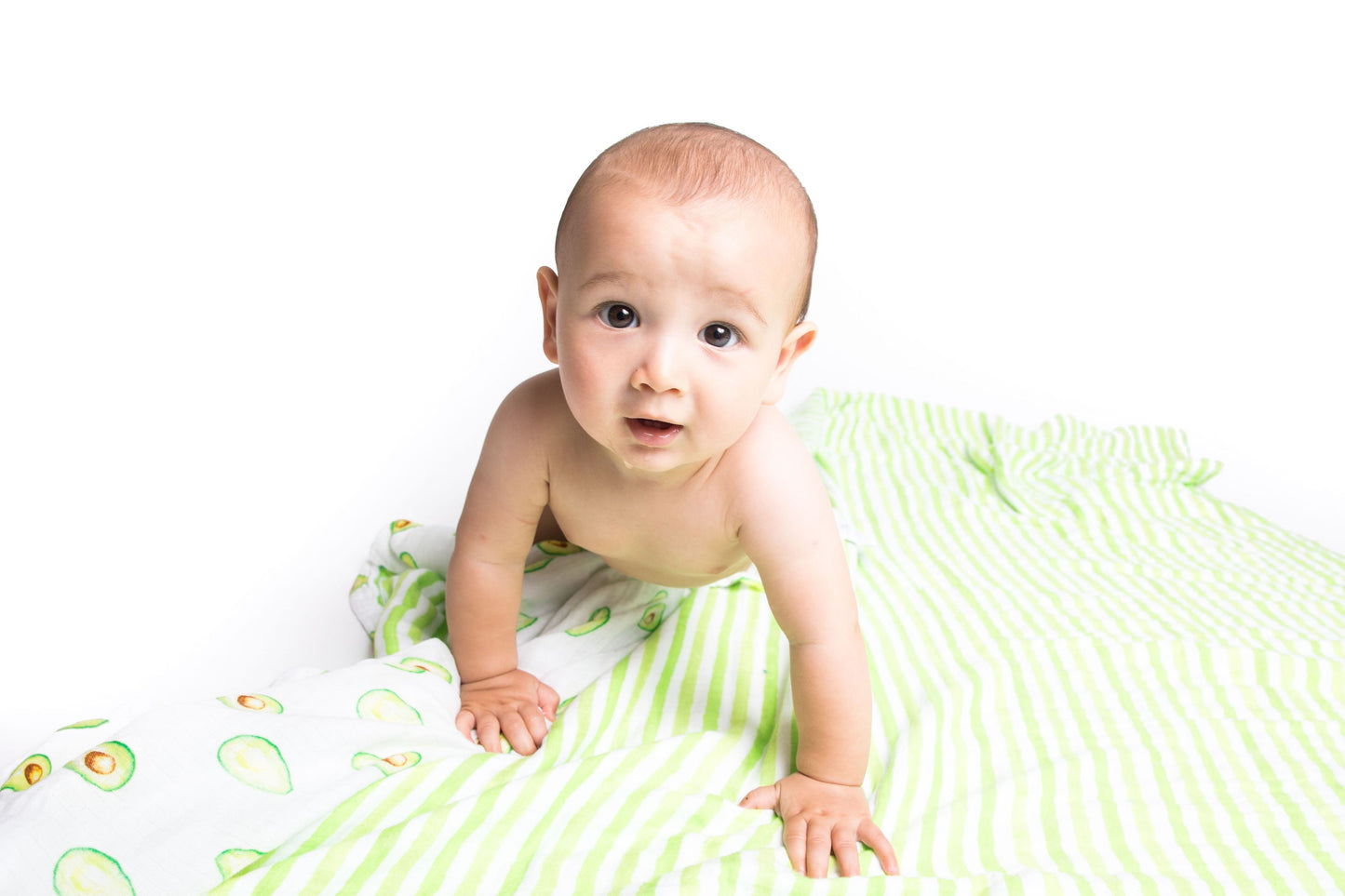 Organic Cotton Muslin Blanket - Avocado