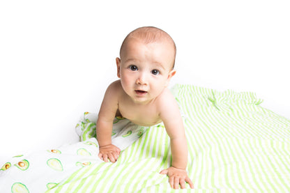 Organic Cotton Muslin Blanket - Avocado