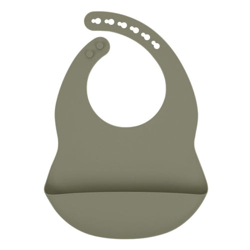 Solid Color Food Grade Silicone Bibs
