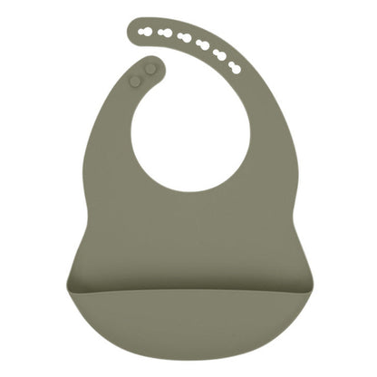 Solid Color Food Grade Silicone Bibs