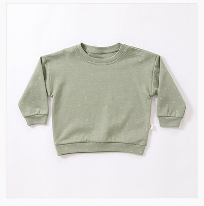 Print Cotton Hoodie and Trousers Set