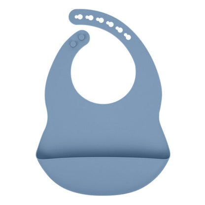 Solid Color Food Grade Silicone Bibs