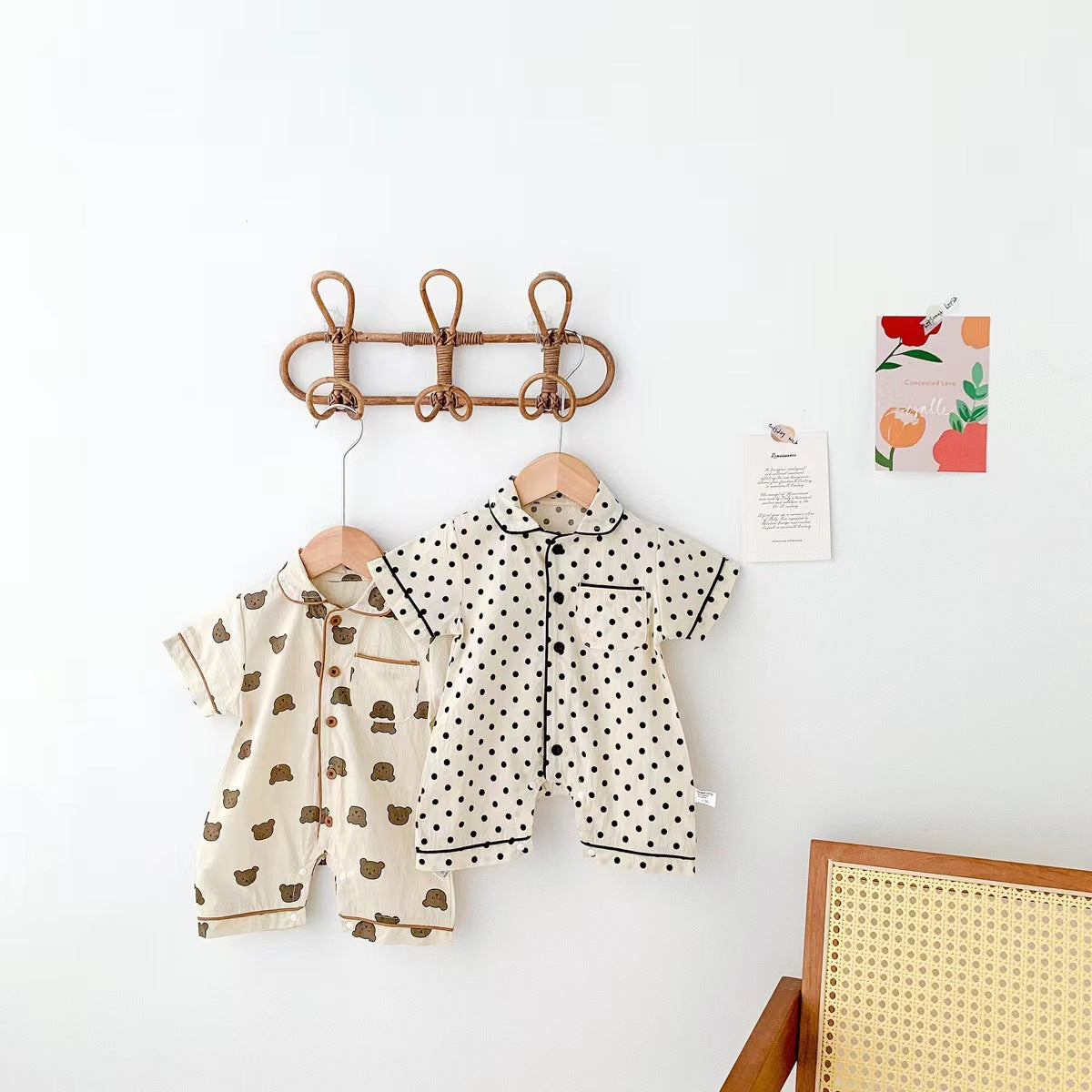 Animal Polka Dot Print Short Romper