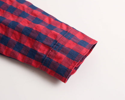 Plaid Lapel Bodysuit Onesie