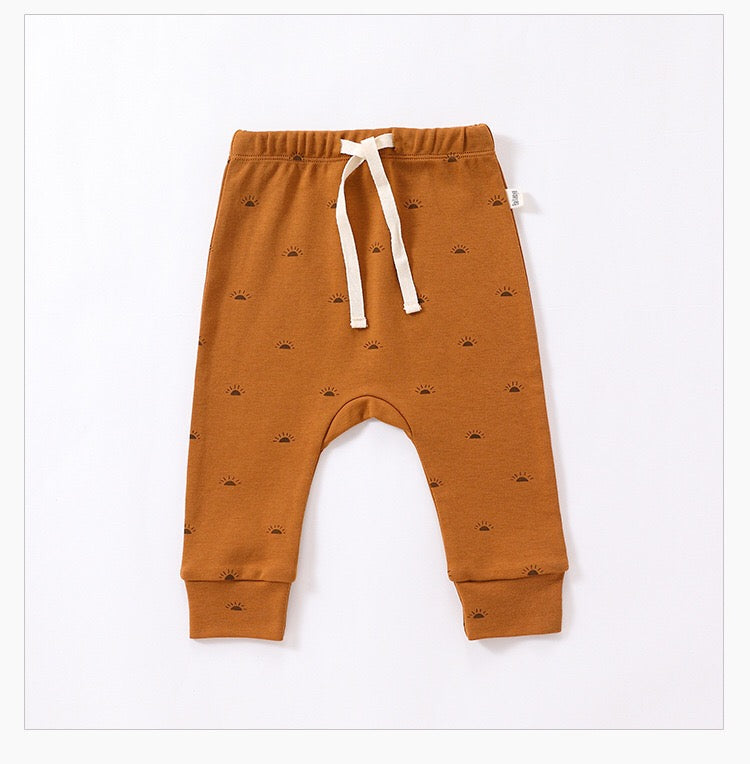 Print Cotton Hoodie and Trousers Set