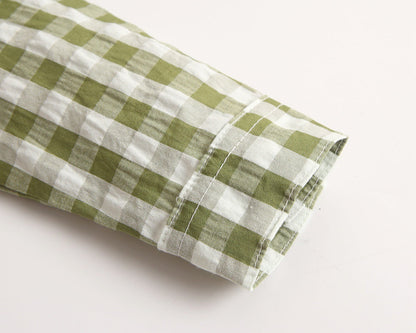 Plaid Lapel Bodysuit Onesie