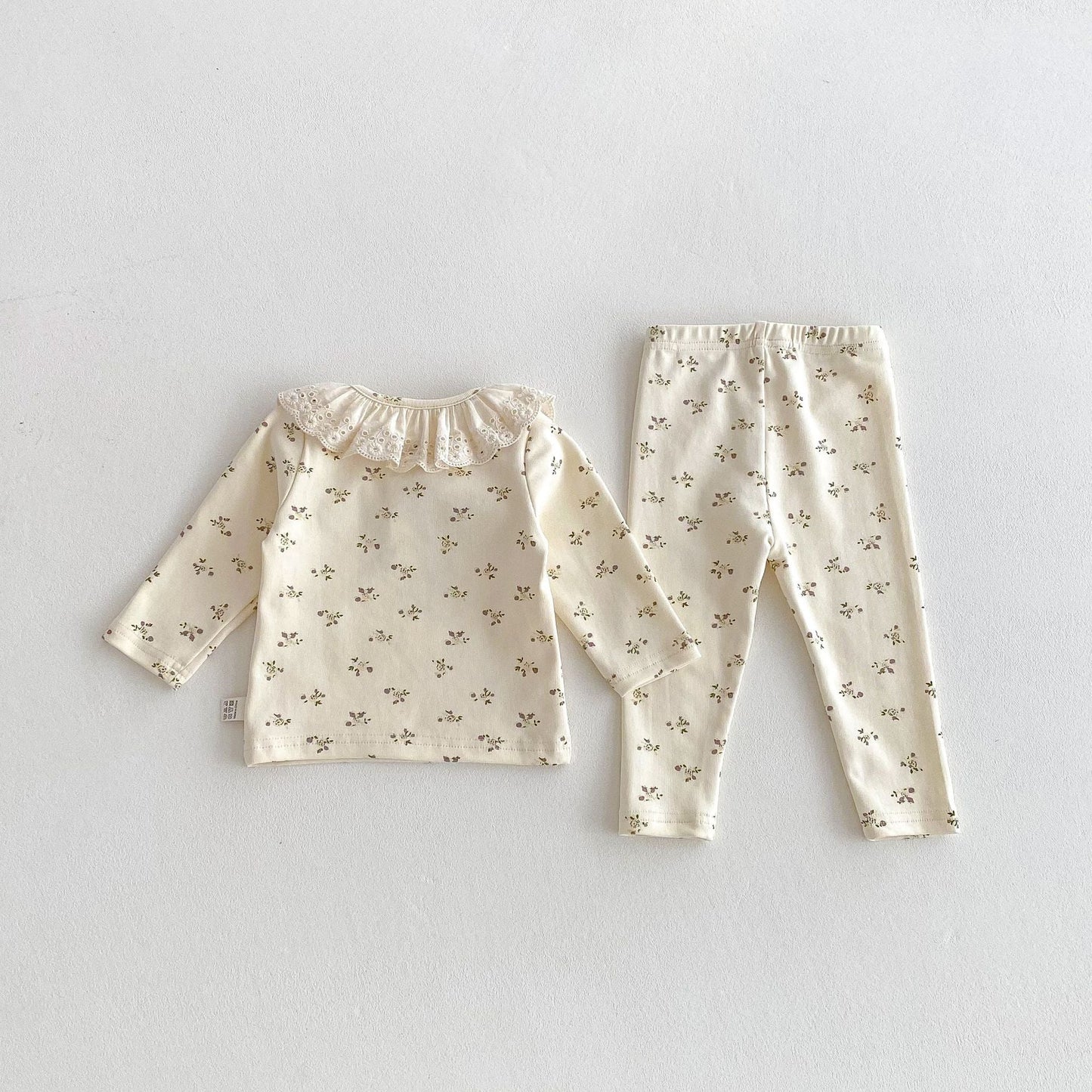 Casual Floral Top and Pants Set