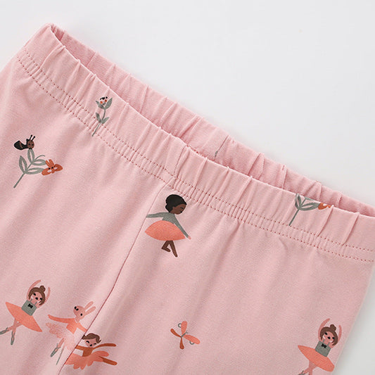 Cartoon Ballet Pattern Pants