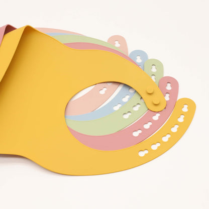 Solid Color Food Grade Silicone Bibs