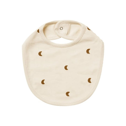 Baby Printed Pattern Covered Button Design Pure Cotton Bibs