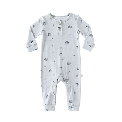 Long Sleeve Animal Pattern Sleep & Play Onesie